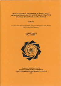 PENGARUH HARGA POKOK PENJUALAN DAN BIAYA PRODUKSI TERHADAP LABA KOTOR SELAMA PANDEMI