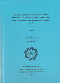 STUDI KOMPARATIF KETERLIBATAN ORANGTUA TERHADAP PRESTASI BELAJAR SISWA SEBELUM DAN SAAT PEMBELAJARAN JARAK JAUH PADA ANAK SEKOLAH DASAR DI RW 03 BABAKAN CIAMIS