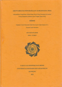 AKUNTABILITAS PENGELOLAAN ALOKASI DANA DESA