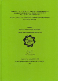 MENINGKATKAN PERCAYA DIRI MELALUI PERMAINAN TRADISIONAL ULAR NAGA PADA KELOMPOK A DI RA NURUL IMAN BANDUNG