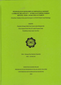 PENINGKATAN KEMAMPUAN MENGENAL KONSEP LAMBANG BILANGAN 1-10 MELALUI MEDIA POHON HITUNG PADA ANAK USIA 4-5 TAHUNA