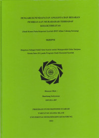 PENGARUH PENDAPATAN ANGGOTA DAN BESARAN PEMBIAYAAN MURABAHAH TERHADAP KOLEKTIBILITAS